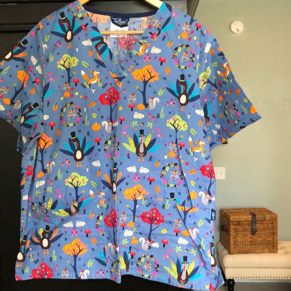 Fall/ Thanksgiving scrub tops